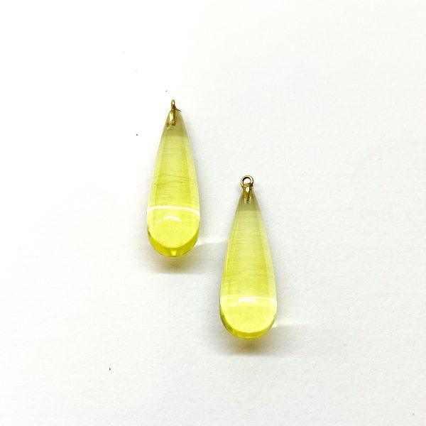 lemon citrine citroenkleurig mixandmatch druppel gent oorbellen earrings